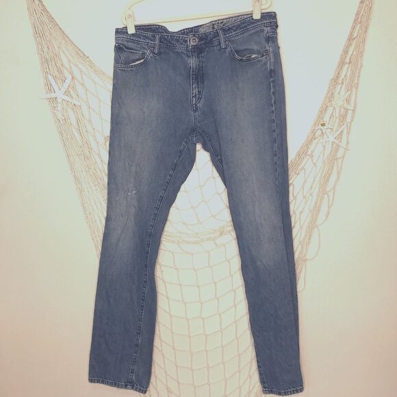VOLCOM JEANS Men's Vorta Jean in Dirty Medium Blue 38 - Picture 1 of 14